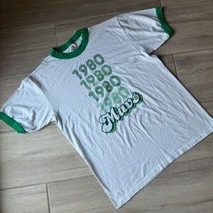 “1980 Mavs” White Vintage Style T-Shirt – Augusta Sportswear – Unisex Large
